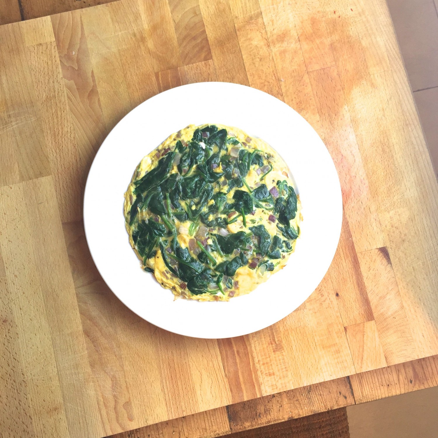 Spinach & Red Onion Frittata